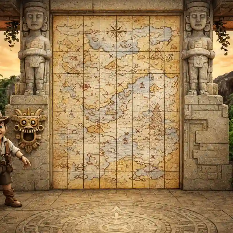 Gonzo Treasure Map Official Game Cover