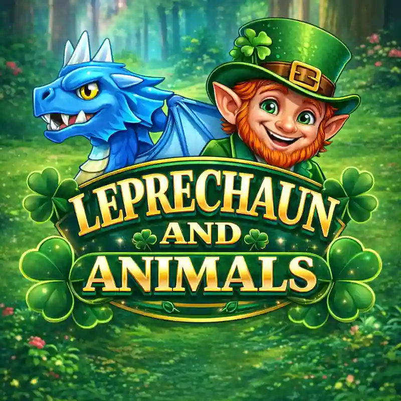 Leprechaun and Animals slot game interface at tg777
